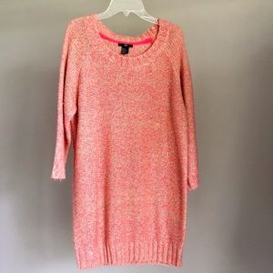 H&M Pink Knit Sweater Dress – Size XS